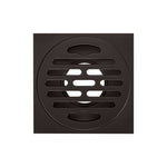 Square Floor Drain | Bathroom Floor Drainer with Removable Strainer Cover | Anti-clogging for Washroom