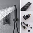 High-Pressure Rainfall Shower Faucet | Brass Wall Mounted Shower Faucet | Bathroom Rain Shower Combo Set