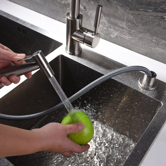 304 Stainless Steel Kitchen Sprayer Set Brushed Nickel Hand Held Sprayer for Kitchen Sink Washing - WELQUEEN