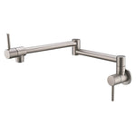 Brass Wall Mounted Kitchen Faucet | Cold Water Folding Kitchen Faucet | Single Lever Rotate Kitchen Sink Faucet 7 Colors