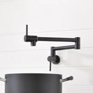 Brass Wall Mounted Kitchen Faucet | Cold Water Folding Kitchen Faucet | Single Lever Rotate Kitchen Sink Faucet 7 Colors