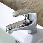 Small Solid Brass Single Handle Cold Water Basin Faucet | Single Hole Bathroom Sink Faucet | Lavatory Cold Water Basin Taps Chrome