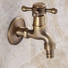Antique Pastoral Retro Style Bib Tap | European Washing Machine Mop Pool Faucet | Garden Faucet Bronze Bib Tap
