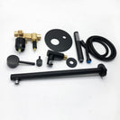 Shower System Shower Faucet Set with 8'' Rain Shower Head and Handheld Shower Head Wall Mounted Shower Combo Set