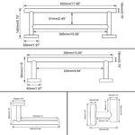 Bathroom Hardware Set 4 Pieces | SUS304 Bathroom Accessories Sets | Wall Mounted Towel Holders Sets