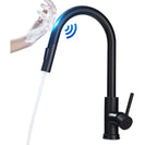 Touch On Kitchen Faucets with Pull Down Sprayer | Single Handle Kitchen Sink Faucet | Stainless Steel Touch Activated Faucet