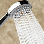 3 Function High Pressure Handheld Shower Head | Chrome Shower Head with Hose and Adjustable Bracket | Massage Spa Plastic Handheld Shower Head