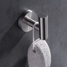 2 Pack Bath Towel Hooks Wall Mounted Robe Hook for Bathroom Kitchen SUS304 Stainless Steel Coat Clothes Hooks Rustproof