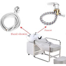 Spa Beauty Salon Shampoo Bowl Sink Hair Salon Bath Accessories Bathroom Hot Cold Faucet Spray Hose Replacement Set