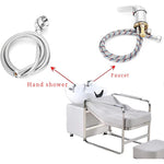 Spa Beauty Salon Shampoo Bowl Sink Hair Salon Bath Accessories Bathroom Hot Cold Faucet Spray Hose Replacement Set