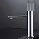 New Basin Faucets Chrome Brass Bathroom Sink Faucet Key Push-Button Style Brush Gold Hot and Cold Water Tap
