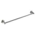 Bathroom Towel Bar | Wall Mounted Stainless Steel Single Towel Bar | Round Style Towel bar Holder Brush Nickel Finished