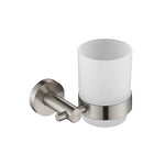 Bathroom Towel Bar | Wall Mounted Stainless Steel Single Towel Bar | Round Style Towel bar Holder Brush Nickel Finished