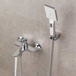 Dual Function Wall Mount Bathtub Faucet Brass Lavatory Bath Tub Mixer Taps Single Handle Bathtub Faucet