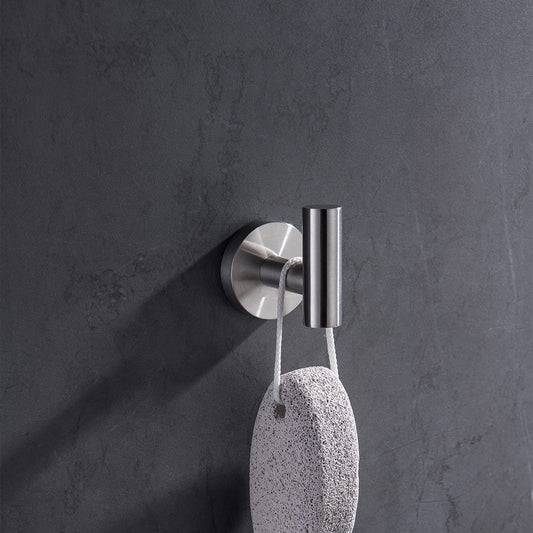 2 Pack Bath Towel Hooks Wall Mounted Robe Hook for Bathroom Kitchen SUS304 Stainless Steel Coat Clothes Hooks Rustproof - WELQUEEN