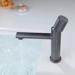 New Basin Faucets Chrome Brass Bathroom Sink Faucet Key Push-Button Style Brush Gold Hot and Cold Water Tap
