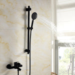 Shower Slide Bar with Handheld Shower Adjustable 304 Stainless Steel Shower Rail Set