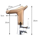 Basin Faucets Waterfall Faucet for Bathroom Basin Mixer Tap Single Handle Sink Mixer Tap Deck Mounted Bathroom Faucet