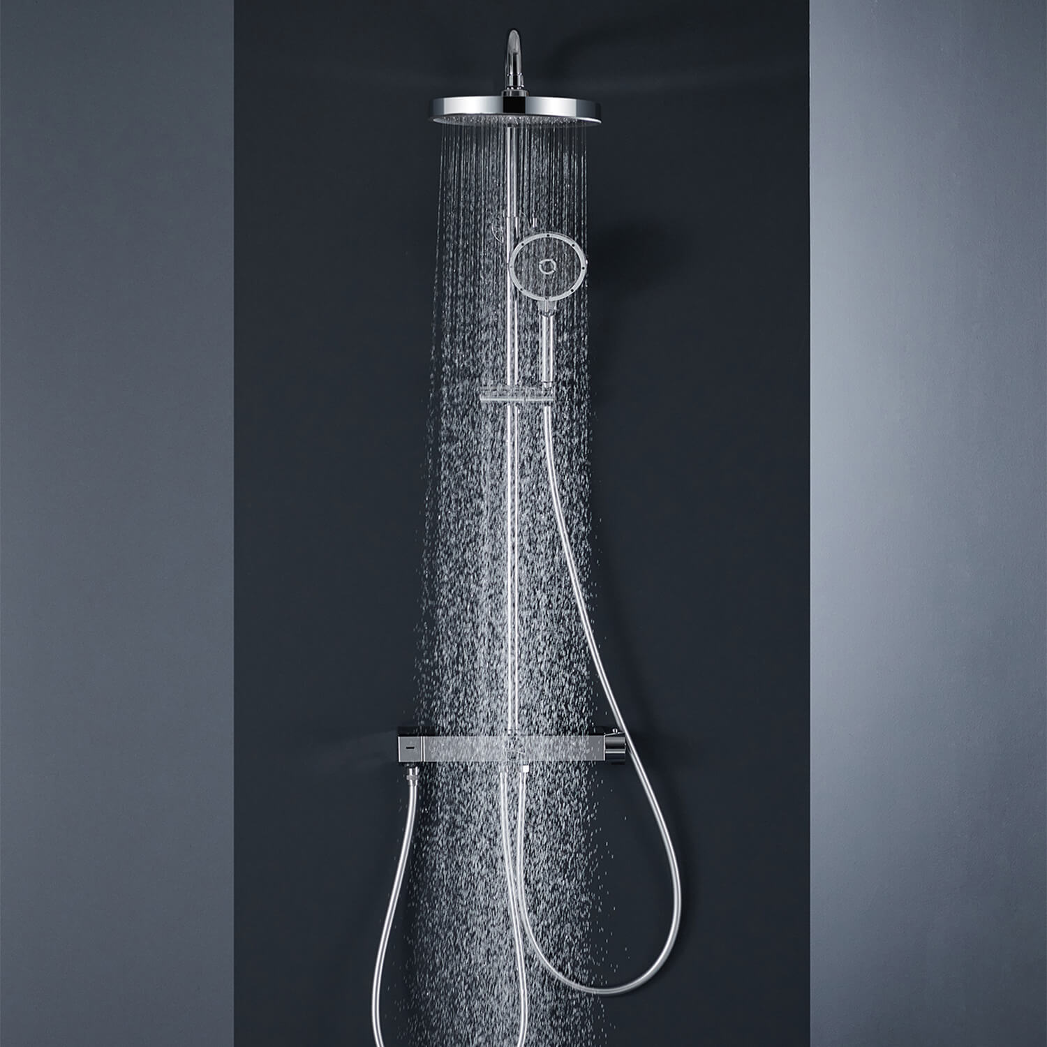 Multifunction Shower Column Set with Bidet Sprayer Bathroom Shower Faucet Set 10 inch Shower Head - WELQUEEN HOME DECOR