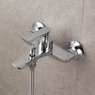 Dual Function Wall Mount Bathtub Faucet Brass Lavatory Bath Tub Mixer Taps Single Handle Bathtub Faucet