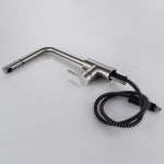 Single Handle Pull-Out Kitchen Faucet | Single Level Stainless Steel Kitchen Sink Faucets with Pull Down Sprayer