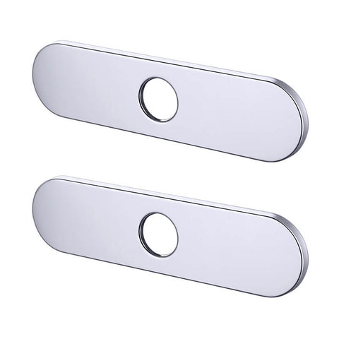 Kitchen Sink Faucet Hole Cover | Deck Plate Escutcheon Solid Stainless Steel Chrome Finished - WELQUEEN