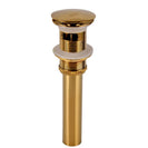 Brass Pop-up Sink Drain with Detachable Basket Stopper | Bathroom Faucet Vessel Vanity Sink Strainer(with overflow)
