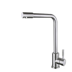 Single Handle Kitchen Faucet | Stainless Steel Brushed Nickel Kitchen Faucet | 360 Degree Swivel Kitchen Sink Faucet