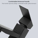 Bathroom Basin Faucet Stainless Steel Fashion Black Copper Bottom Square Single Hole Baking Paint Cold Hot Sink Taps