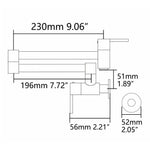 Brass Kitchen Faucet Wall Mount Pot Filler Faucet 360 Rotatable Folding Lengthened with Double Joint Swing Arms Cold Water Tap