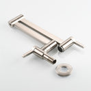 Brass Kitchen Faucet Wall Mount Pot Filler Faucet 360 Rotatable Folding Lengthened with Double Joint Swing Arms Cold Water Tap