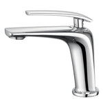 Single Handle Bathroom Faucet Lavatory Sink Faucets One Hole Faucet in Solid Brass