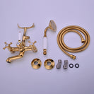 Antique Bathtub Faucet | Wall-Mounted Shower Faucet | European Single Handle Brass Tub Faucet