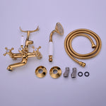Antique Bathtub Faucet | Wall-Mounted Shower Faucet | European Single Handle Brass Tub Faucet