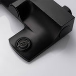 Matte Black Shower Column Set Faucet Rainfall Bathroom Shower Mixer Tap Brass Bath Shower Column In Wall Shower Faucet