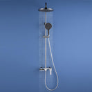 Round Style Shower Faucet In Wall 8" Brass Rainfall Bath Shower Set Chrome Bathroom Shower Column Set