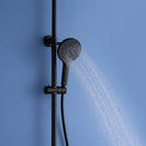 Matte Black Shower Column Set Faucet Rainfall Bathroom Shower Mixer Tap Brass Bath Shower Column In Wall Shower Faucet