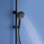 Matte Black Shower Column Set Faucet Rainfall Bathroom Shower Mixer Tap Brass Bath Shower Column In Wall Shower Faucet