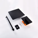 Black Rain Shower System Brass Fixed Shower Head Rain Mixer Shower Combo Wall Mount Shower Trim Kit with Rough-in