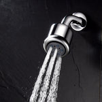 Brass Concealed Thermostatic Shower System 5 Jets Shower Head Bar Shape Handheld Shower with Rough-In Valve