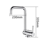 Brass Kitchen Tap Copper Rotating Folding Faucet Brushed Nickel Under Mounted Kitchen Sink Faucet