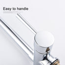 Brass Kitchen Tap Copper Rotating Folding Faucet Brushed Nickel Under Mounted Kitchen Sink Faucet