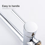 Brass Kitchen Tap Copper Rotating Folding Faucet Brushed Nickel Under Mounted Kitchen Sink Faucet