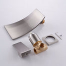 Wall Mounted Brass Waterfall Lavatory Sink Faucet Concealed Waterfall Basin Mixer Hot and Cold Tap
