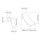 Brushed Nickel Wall Mounted Brass Waterfall Lavatory Sink Faucet Concealed Waterfall Basin Mixer Hot and Cold Tap