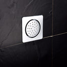 Chrome Round/Square Shower Body Jets Rainfall Spray Spa jet Water Saving in Wall Can Be Adjustable For Bathroom