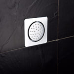 Chrome Round/Square Shower Body Jets Rainfall Spray Spa jet Water Saving in Wall Can Be Adjustable For Bathroom