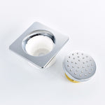 Chrome Round/Square Shower Body Jets Rainfall Spray Spa jet Water Saving in Wall Can Be Adjustable For Bathroom