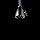 Brass Chrome Rain Shower Head Wall Mounted High Pressure Shower Head Rainfall 2 Jets Shower Head
