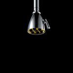 Brass Chrome Rain Shower Head Wall Mounted High Pressure Shower Head Rainfall 2 Jets Shower Head